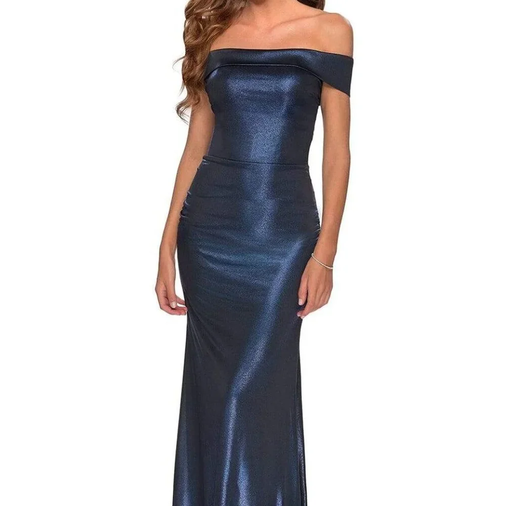 La Femme Prom Dress Blue Size 0